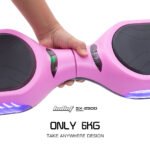 BULLET SX-2500 Hoverboard Scooter, 500W Brushless, UL Certified, AU Compliant, 6.5-inch Off-Road Style Tyres, Superior Self Balancing System, LED Lights, Pink - Image 14