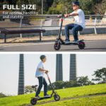 VALK Fusion 7 Electric Scooter, 800W, AU Compliant, with Seat Option, 48V 13Ah Lithium, 50km Range, Quad Shocks, 10 inch Tyres - Image 9