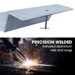 BULLET Pair of 2.3m Aluminium Loading Ramps, 4000kg Total Capacity, Heavy-Duty, Safety Pins, for Car, 4x4, Ride on Mower, ATV, Mini Excavator - Image 5