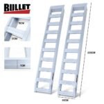 BULLET Pair of 2.3m Aluminium Loading Ramps, 4000kg Total Capacity, Heavy-Duty, Safety Pins, for Car, 4x4, Ride on Mower, ATV, Mini Excavator - Image 7