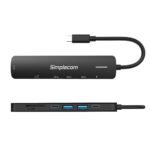 Simplecom CHT570 USB-C SuperSpeed 7-in-1 Multiport Hub Adapter HDMI 2.0 Docking Station - Image 3