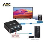 Simplecom CM425 HDMI 2.0 Audio Extractor Optical SPDIF and 3.5mm Stereo with ARC 4K@60Hz - Image 3