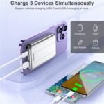 CHOETECH B655-SL 5000mAh Magnetic Wireless Power Bank 10W (Silver) - Image 4