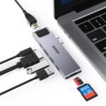 CHOETECH HUB-M24 7-in-2 MacBook Pro/Air USB Adapter USB-C Hub - Image 2
