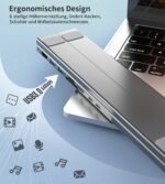 CHOETECH HUB-M48 7-in-1 Hub + Foldable Laptop stand USB-C to HDMI 4K/USB-A/TF&SD/USB-C with PD Charging - Image 5