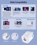 CHOETECH PD5006 33W Dual Port Wall Charger - Image 6