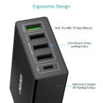 CHOETECH Q34U2Q 5-Port 60W PD Charger with 30W Power Delivery and 18W Quick Charge 3.0 - Image 2
