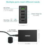 CHOETECH Q34U2Q 5-Port 60W PD Charger with 30W Power Delivery and 18W Quick Charge 3.0 - Image 4