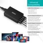 CHOETECH Q34U2Q 5-Port 60W PD Charger with 30W Power Delivery and 18W Quick Charge 3.0 - Image 5