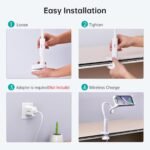 CHOETECH T584-F 2-in-1 15W Phone Mount with Fast Wireless Charger (for 4-7 inch) - Image 6