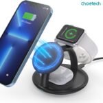 CHOETECH T587-F 3-in-1 Magnetic Wireless Charger Station for iPhone 12/13/14/AirPods Pro/iWatch - Image 3