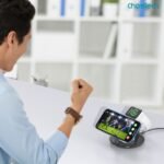 CHOETECH T587-F 3-in-1 Magnetic Wireless Charger Station for iPhone 12/13/14/AirPods Pro/iWatch - Image 7