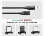 CHOETECH XCC-1034 60W C to C 1M Cable with 3 Replaceable Connecter - Image 3