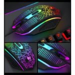 T-Wolf TF400 4-pcs Rainbow Keyboard/Mouse/Headphone/Mouse Pad Kit Set - Image 6