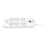 Huntkey 6-Outlet Surge Protector with 2 USB Charging Outlets (SAC607) - Image 2