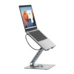 Simplecom CHT660 Adjustable Aluminium Laptop Stand with 6-Port USB-C Docking Station Dual 4K HDMI Display - Image 3