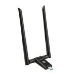 Simplecom NW811v3 AX5400 Tri-Band WiFi 6E USB Adapter with 2x 5dBi High Gain Antennas - Image 2