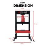 10 Ton Hydraulic Shop Press Workshop Jack Bending Stand H-Frame Tool Stand - Image 9