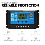 Full Solar Automatic 40W Double Swing Gate Opener Remote Keypad Control - Image 3