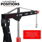 2 Ton Hydraulic Engine Crane Folding Hoist Stand Mobile Garage Workshop - Image 5