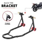 Front and Rear Motorcycle Stand Motorbike Lift Heavy Duty Paddock Carrier Bike Hoist - Image 5