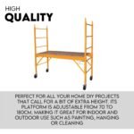 450kg Mobile Scaffold Ladder Scaffolding Platform Portable Ladder Work Safety - Image 2