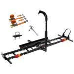 Motorcycle Motorbike Carrier Rack 2" Towbar Arm Dirt Bike Ramp Brake Lights - Image 2