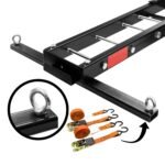 Motorcycle Motorbike Carrier Rack 2" Towbar Arm Dirt Bike Ramp Brake Lights - Image 3