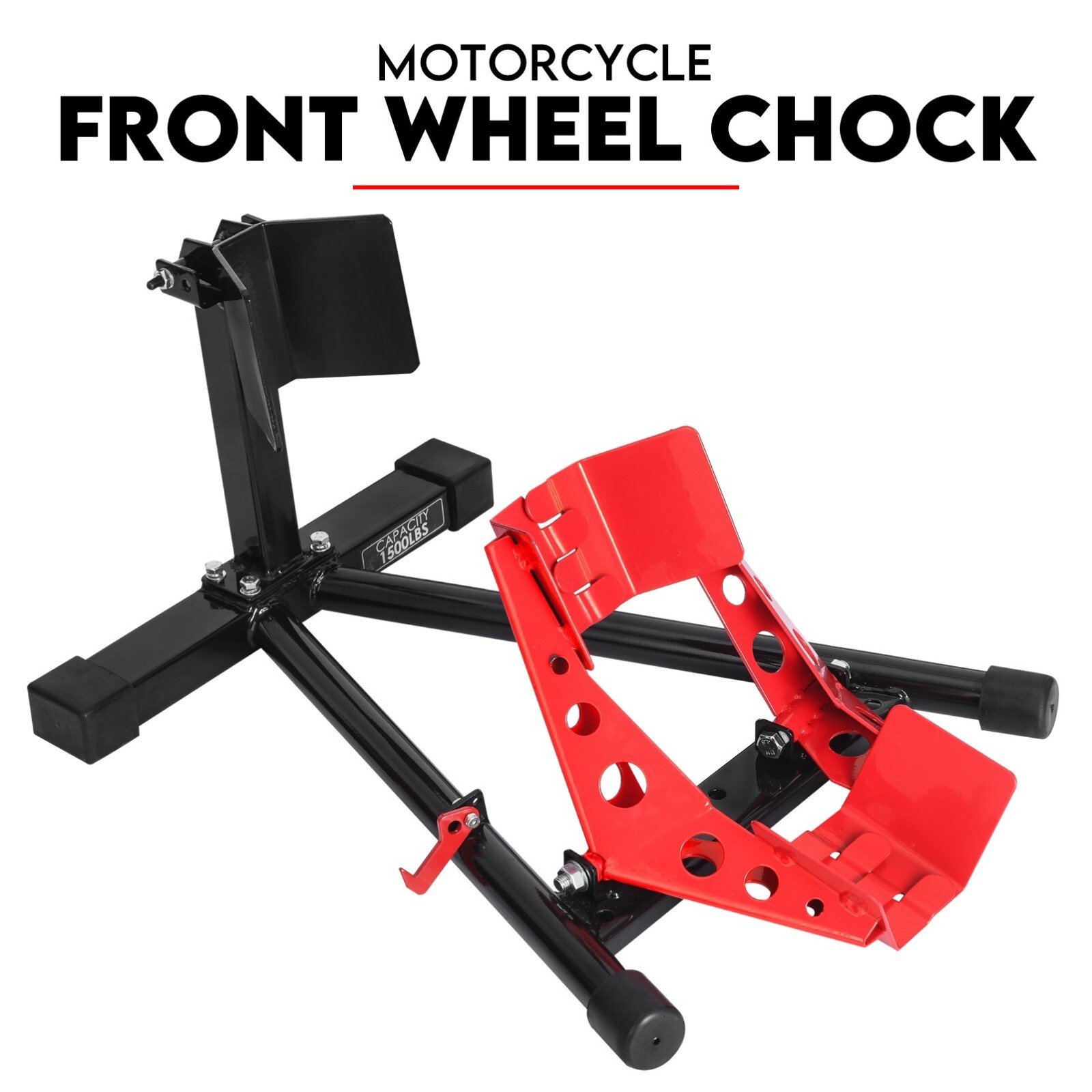 V379-MOTORSTAND-202603171025-00 Front Wheel Stand Clamp Chock Motorcycle Stand Trailer Stand Bike - Image 1