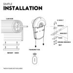 1200N Automatic Roller Door Opener Garage Motor 4x Remote 22m² Rolling - Image 8