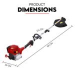 4 STROKE Whipper Snipper Straight Shaft Line Trimmer 31CC Pole Brush Cutter - Image 10