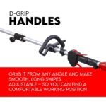 4 STROKE Whipper Snipper Straight Shaft Line Trimmer 31CC Pole Brush Cutter - Image 4
