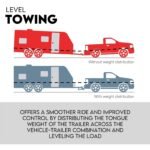 800lbs Weight Distribution Hitch System Load Leveller Caravan Anti Sway Bars - Image 2