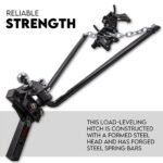 800lbs Weight Distribution Hitch System Load Leveller Caravan Anti Sway Bars - Image 3