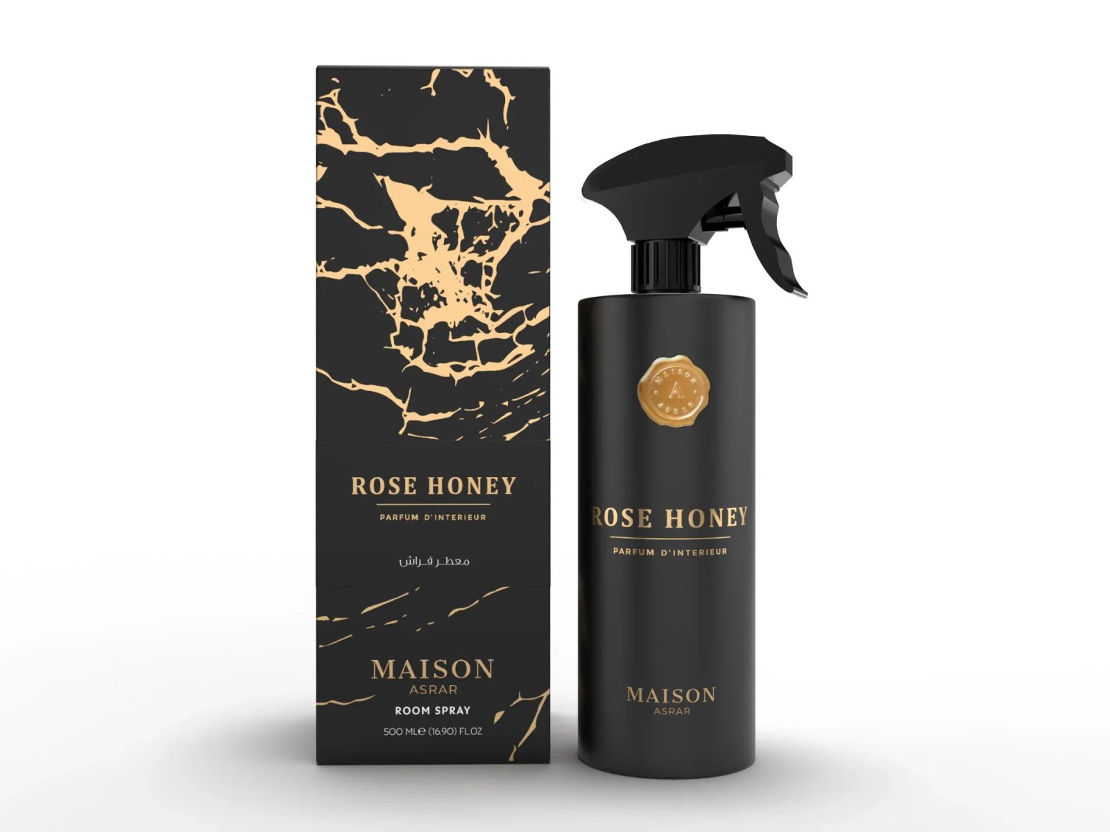 V433-MAROSEH-00 ROSE HONEY - ROOM SPRAY 500 ML - Image 1