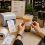 6 Rolls Linerless Printing Label Paper 80 mm  — 52 m for Takeaway Shop Restaurant - Image 6