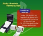 6 Rolls Linerless Printing Label Paper 80 mm  — 52 m for Takeaway Shop Restaurant - Image 10