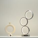 Iva LED Touch Table Lamp - Rose Gold/Chrome - Image 4