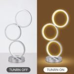 Iva LED Touch Table Lamp - Rose Gold/Chrome - Image 7
