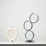Iva LED Touch Table Lamp - Rose Gold/Chrome - Image 9