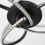 Irie Dimmable 3 Lights LED Ceiling Light - Black - Image 4