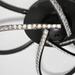 Irie Dimmable 5 Lights LED Ceiling Light - Black - Image 6