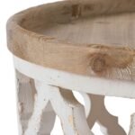 Lattice Round Shabby Chic Coffee Table 94cm - Image 2