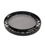 Set 2 Plaid Motif Round Trays 48cm - Image 2