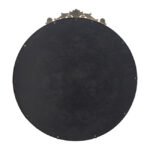 Baroque Black Round Mirror 81cm - Image 2