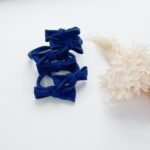 Handmade Simple Bows - School colours - Bottle Green - 1 pairs - Image 11