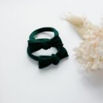 Handmade Simple Bows - School colours - Bottle Green - 1 pairs - Image 12