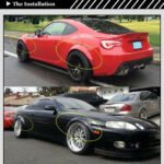 4 Pcs Universal Car Fender Flares Flexible Durable Body Wheel Extra Wide Arches - Image 4