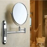 Bath Mirror 5X Magnification Wall Mounted Adjustable Makeup Mirror Arm Extend - Image 3