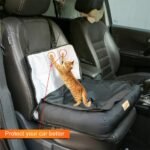 Medium Sized Waterproof Dog Car Seat Bed with Safety Belt - Image 4